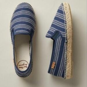 Toni Pons Valencia Espadrilles Pacific Blue Stripe NWT